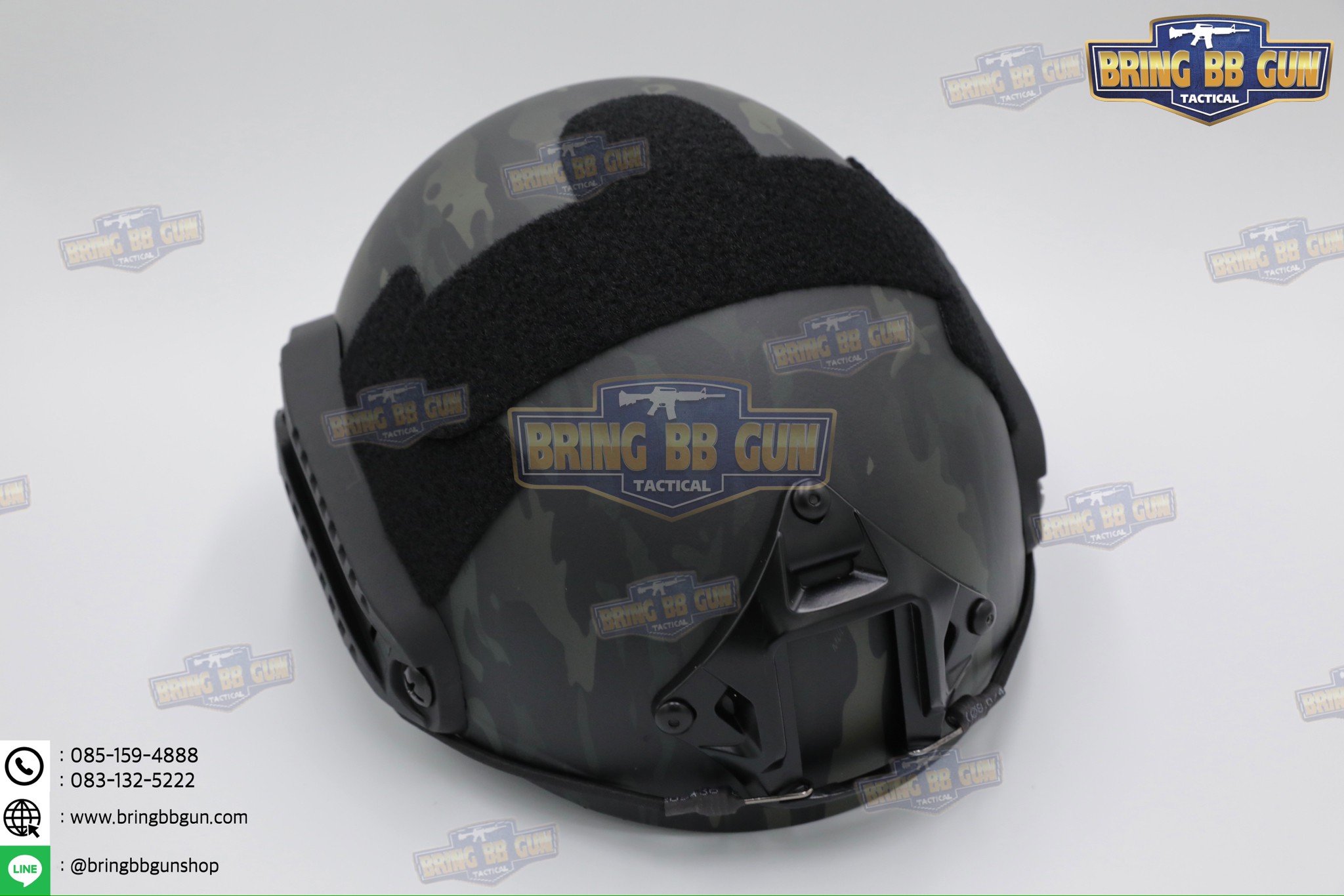 หมวก Fast ปรับท้ายทอยได้(หมวกฟาส) (Fast Helmet MH type) รุ่น Upgrade Version No holes ปรับรัดท้ายทอย