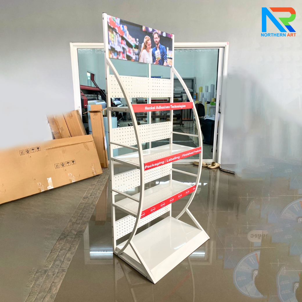 ชั้นวางสินค้าเหล็ก 4ชั้น สีขาว ขนาด(W)70 x (D)45 x (H)170 cm.(ถอดประกอบได้) แข็งแรง รับน้ำหนักได้ดี