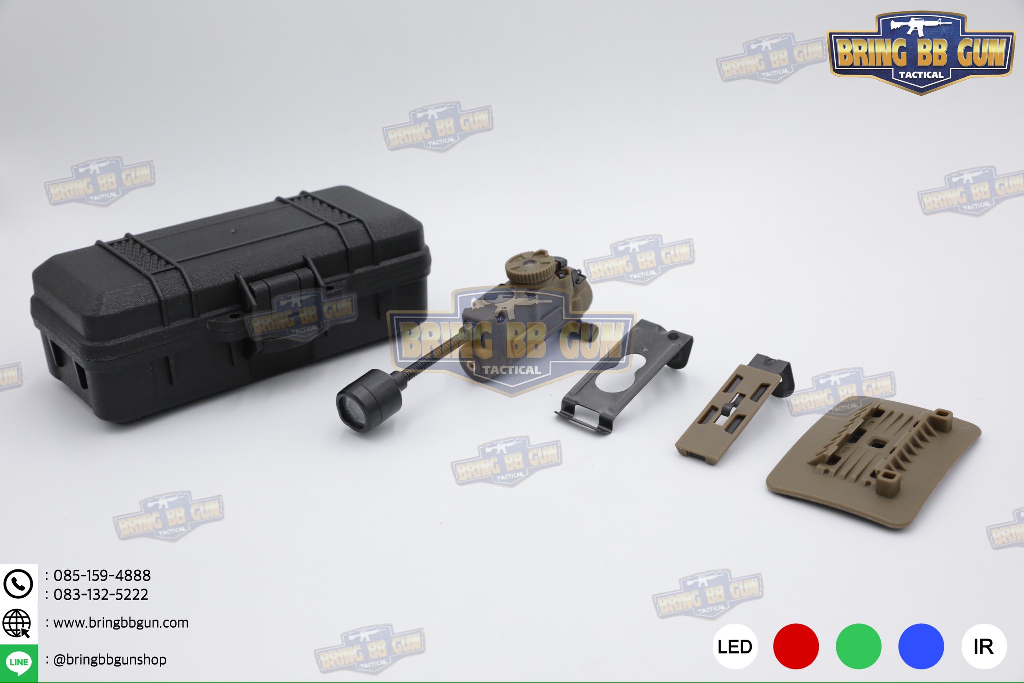 ไฟฉายติดหมวก Sidewinder Stalk (Military Helmet Light System with Flexible Stalk) (ไฟฉายติดหมวกทรงStreamlight)