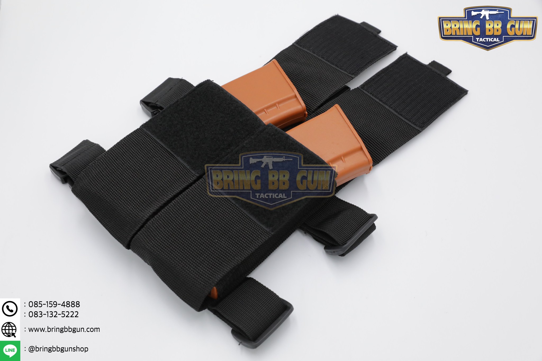 ซองแม็กกาซีนปืนยาวคู่รัดต้นขา (ซองแม็กรัดขาสาย PP M16)