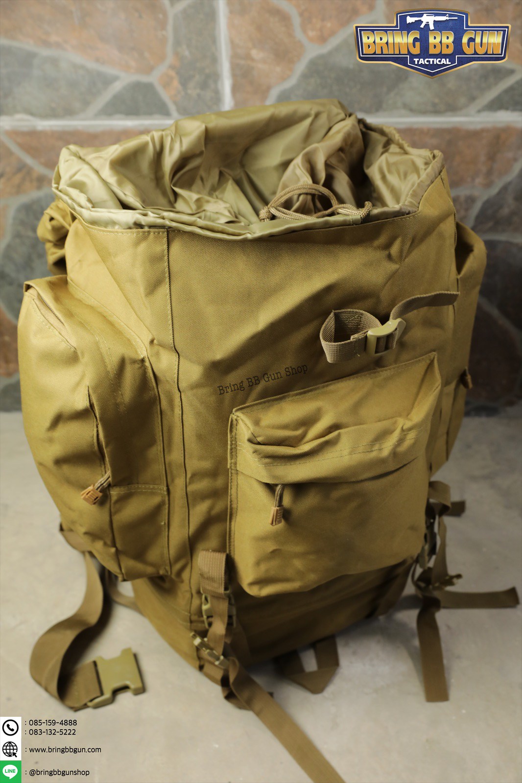 กระเป๋าเป้ รุ่นโครงเหล็ก