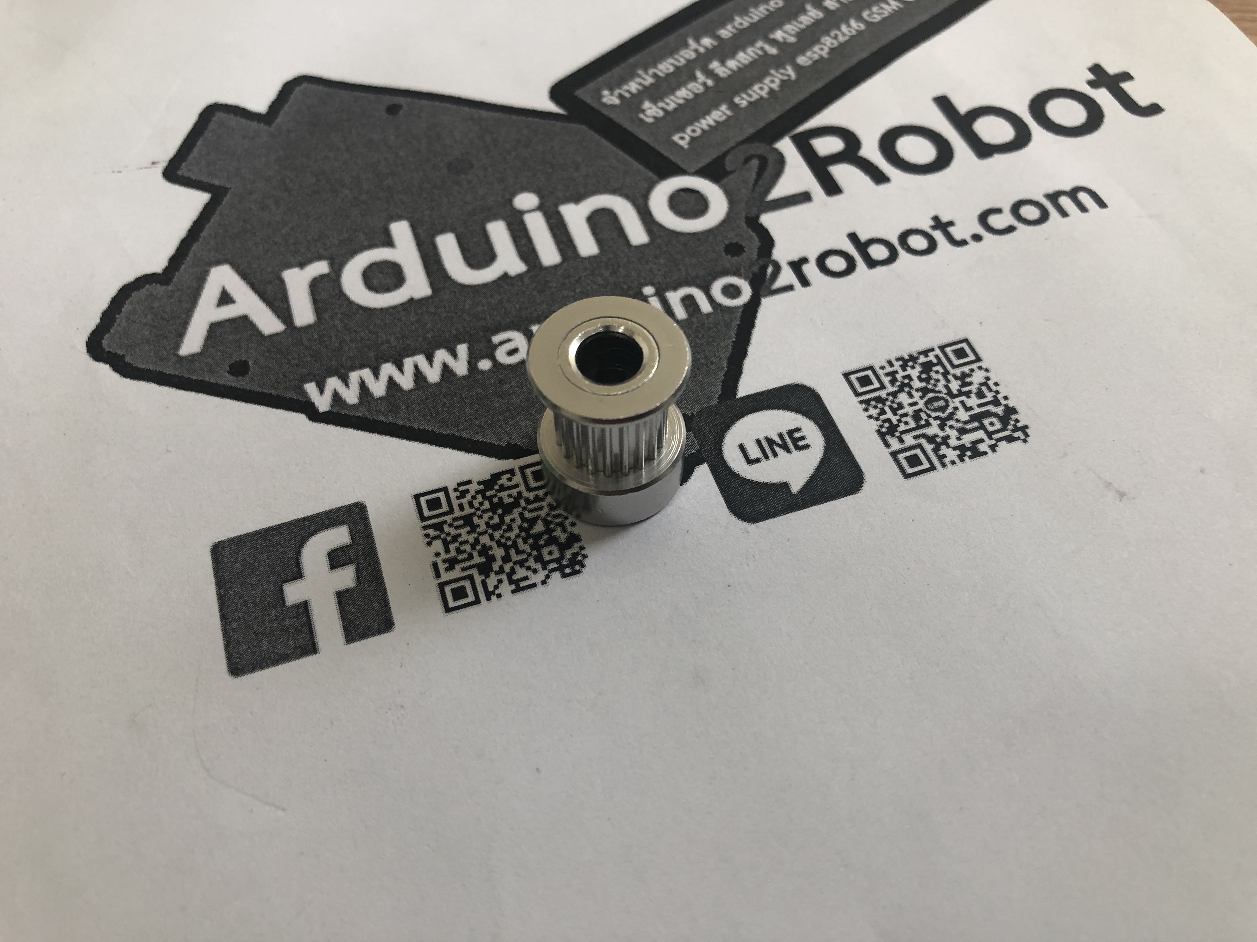 Timing Pulley 20 ฟัน สำหรับสายพานกว้าง 10mm (ใส่แกน 6.35mm)