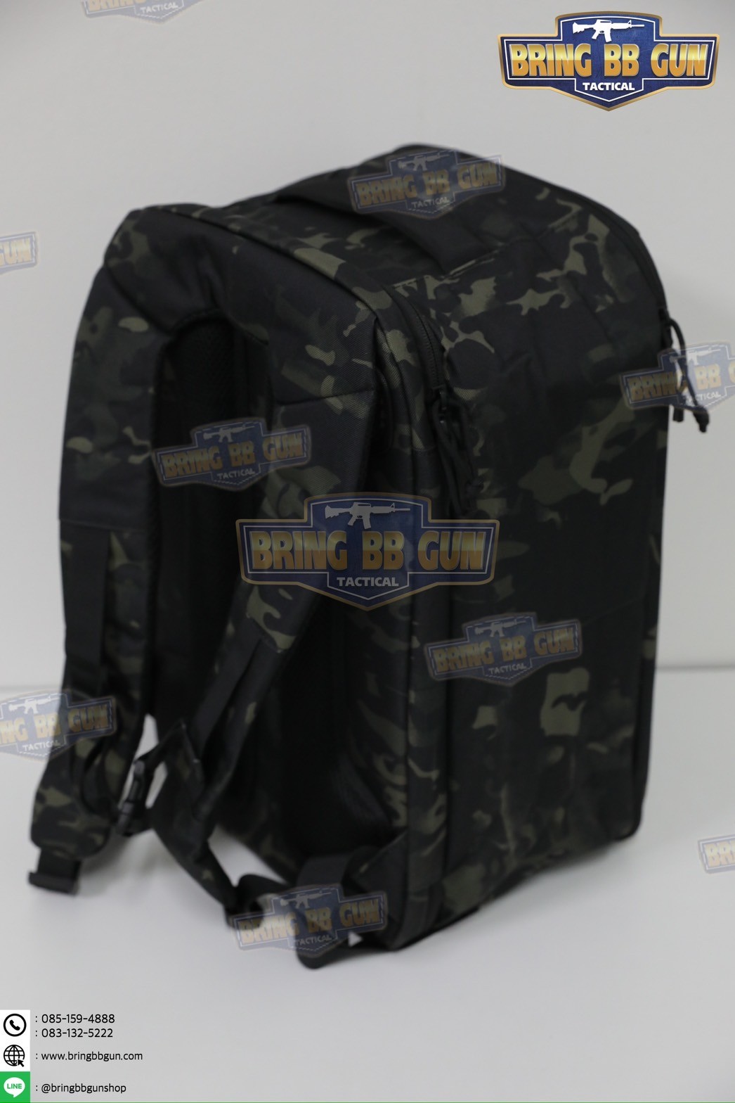 กระเป๋าเป้สะพายหลังอเนกประสงค์ สำหรับยิงปืน ยี่ห้อ Soetac (กระเป๋าสำหรับนักแข่งยิงปืน) (กระเป๋าเก็บอุปกรณ์ + ปืนสั้น) (Tactical Backpack Wargame Pack)