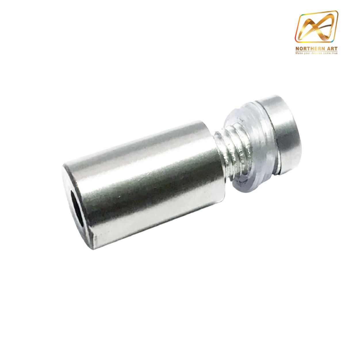 หมุดลอยสแตนเลส สีเงิน ขนาด 12x25 มม.ยึดกรอบภาพอะคริลิค หรือหมุดยึดกระจก *** ราคาต่อชื้น *** (สั่งขั้นต่ำ 12 อัน)