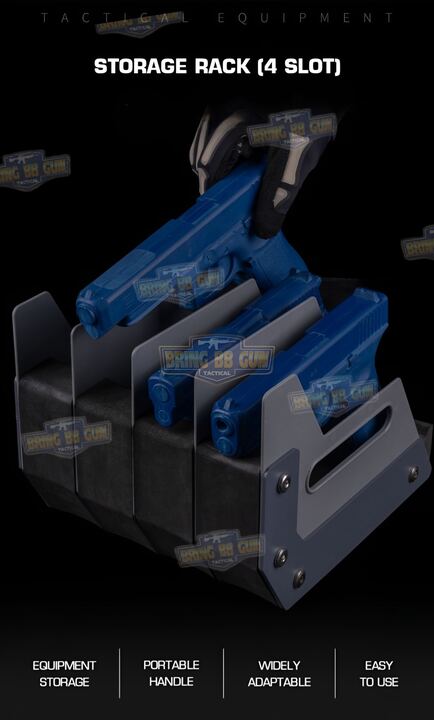 ชั้นวางปืนสั้น (ช่วยจัดเก็บปืนสั้นให้เป็นระเบียบ) (Pistol Stroage Rack)