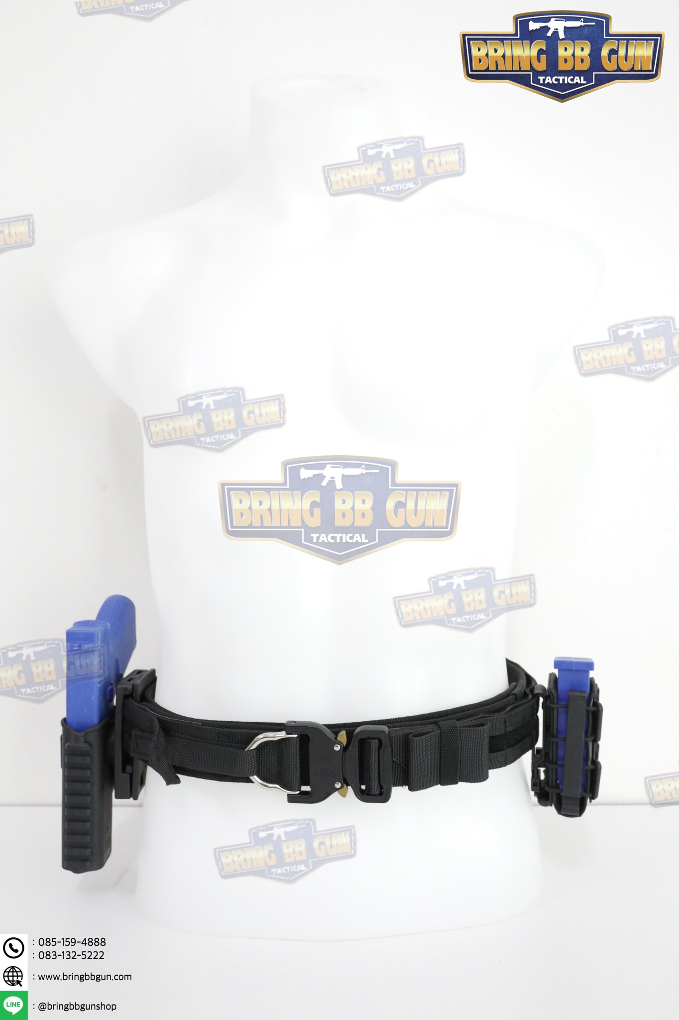 เข็มขัดยุทธวิธี รุ่น หัวคอปร่า ทรงIPSC 2ชั้น Cobra IPSC (B013)