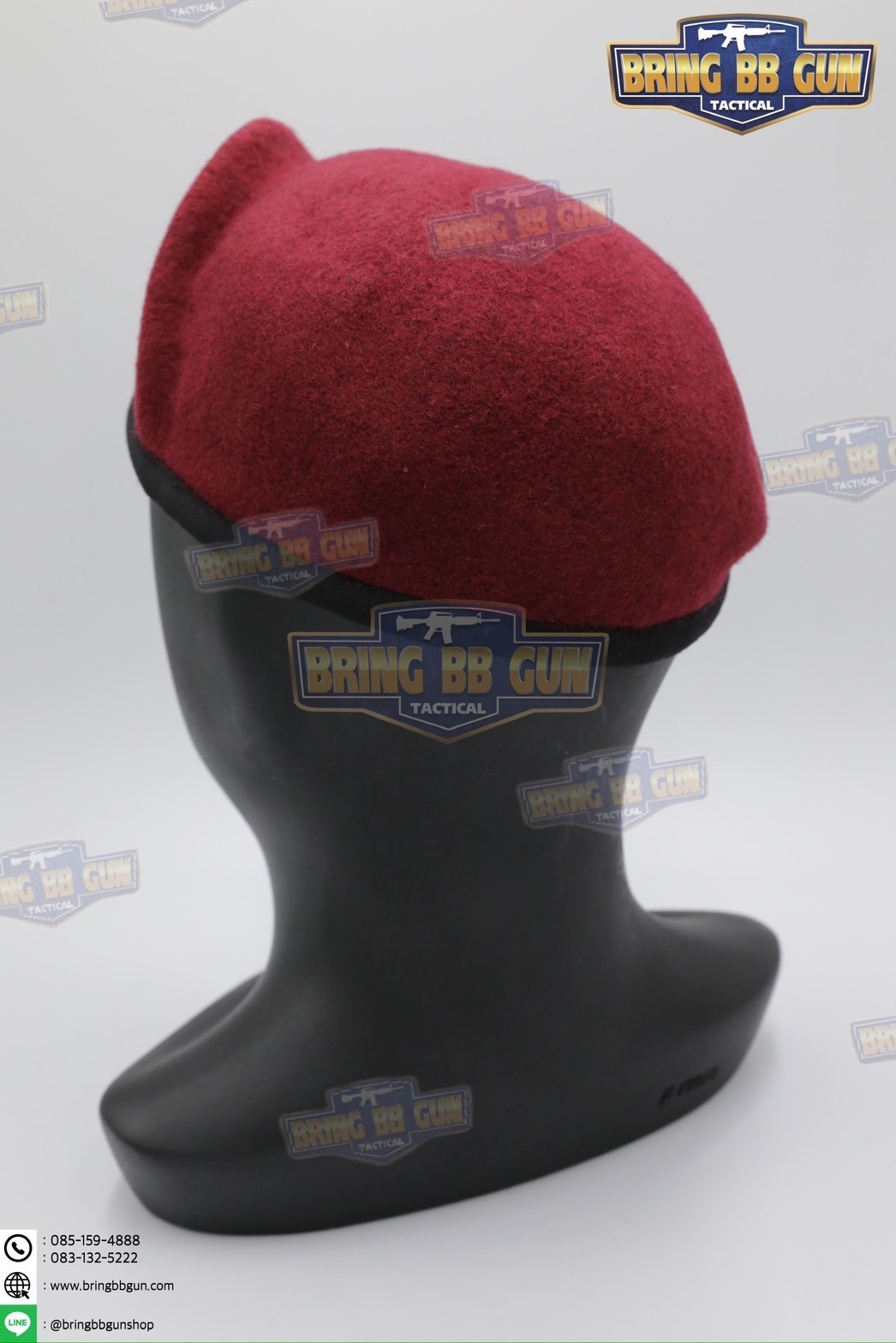 หมวกเบเร่ต์จัดทรง ยี่ห้อ ai รุ่น Fighter（หน้าหมวกใหญ่)