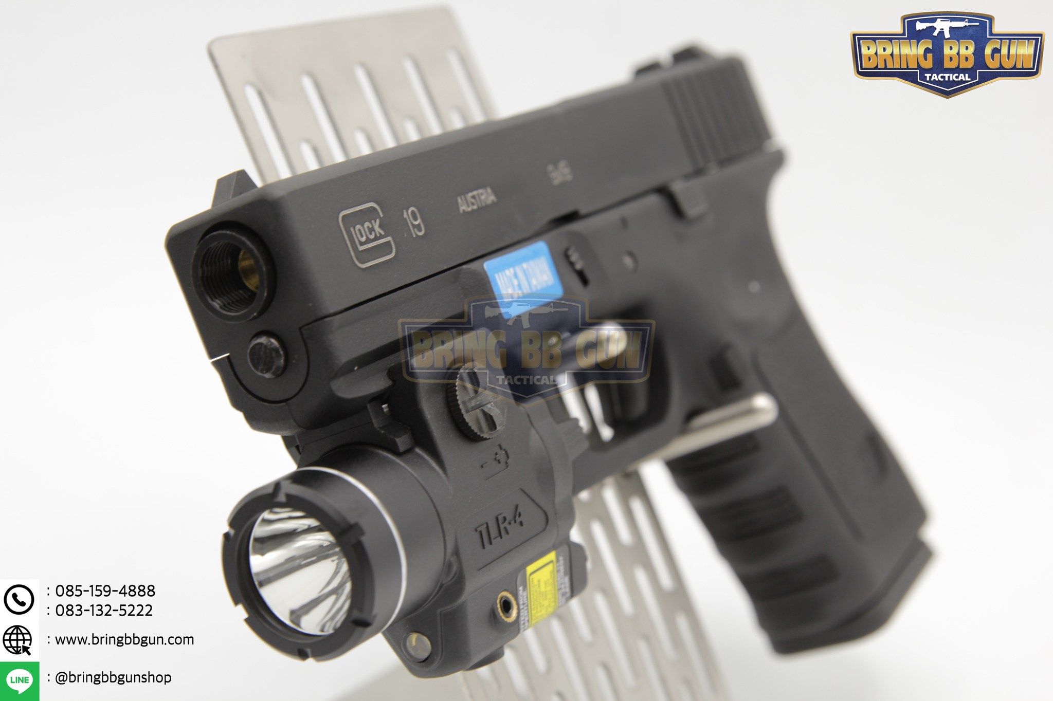 ไฟฉายและเลเซอร์(สีแดง)ติดปืนสั้น ยี่ห้อStreamlight รุ่นTLR-4