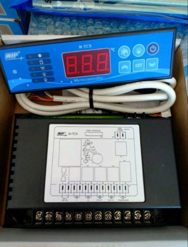 0000420 ชุดควบคุมตู้แช่ ตู้เย็น ตัวควบคุมอุณหภูมิ ตู้เย็น WTC9 Digtal Temperature control W-TC9