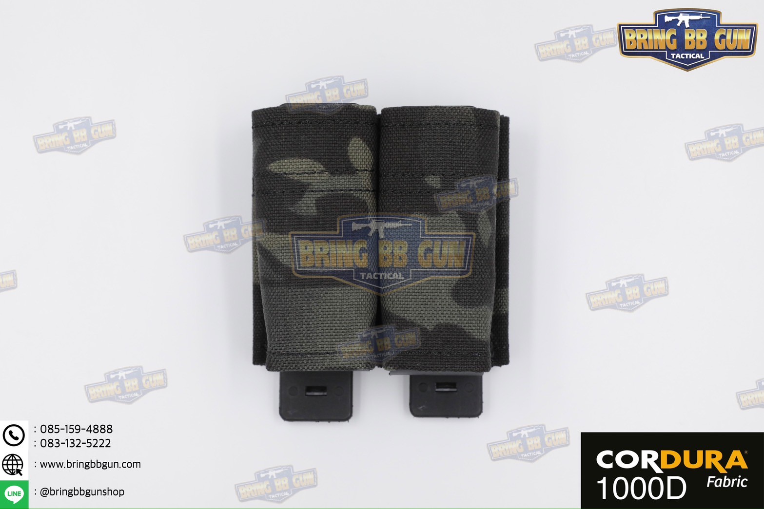 เพ้าแม็กกาซีนปืนสั้นแบบคู่ ทรง ESS รุ่น 9mm. (ซองแม็กกาซีนแบบคู่ ESS รุ่น 9mm.) (FAST 9mm. Double Soft Pouch)