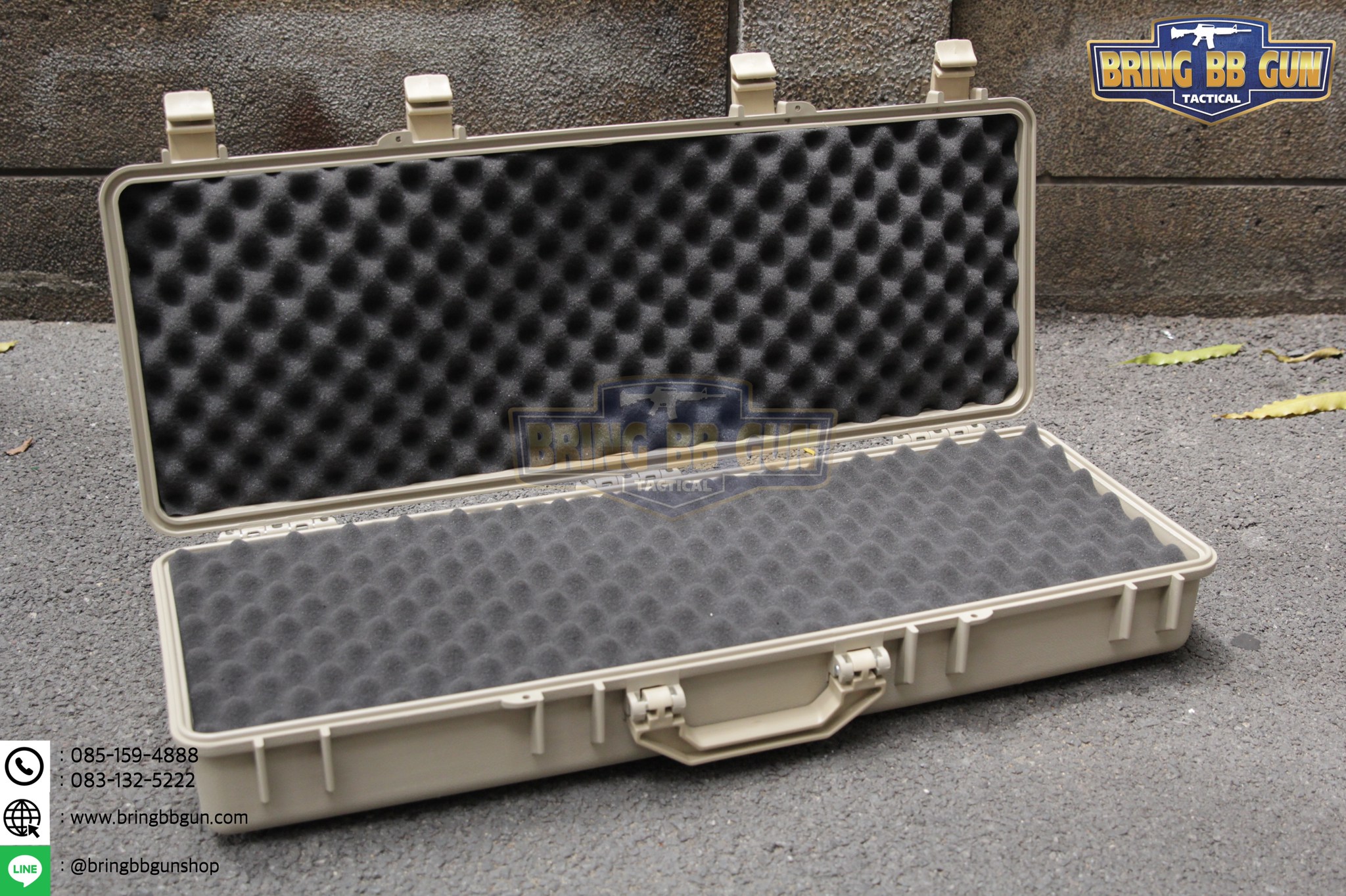 กล่องปืนยี่ห้อ Solid Case (Hard case) ขนาดภายนอก : 85*32*14 cm. ขนาดภายใน : 82*28.5*14 cm.