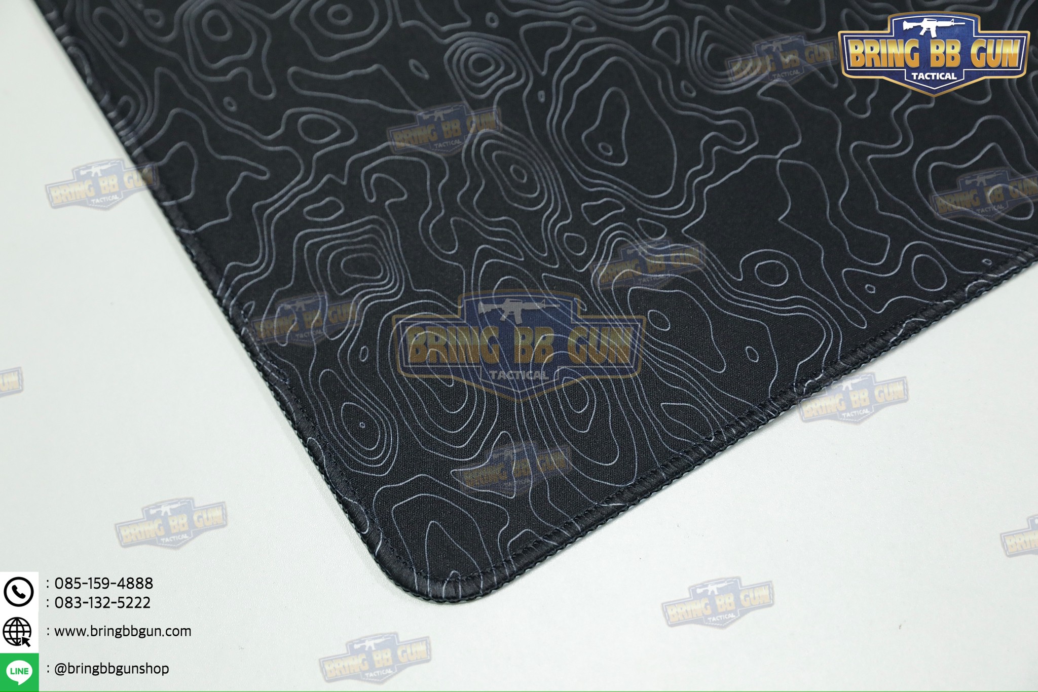 แผ่นยางรองอเนกประสงค์ ลายแผนที่เส้นชันความสูง แผ่นรองเม้าส์ (Topographic Map Camo Mouse Pad) (Mouse Pad) (Contour Map)