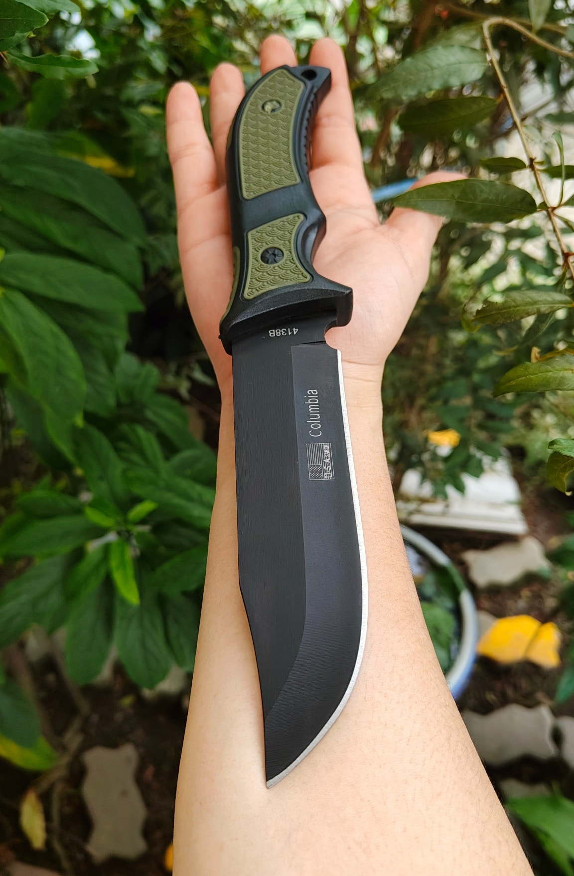 มีดใบตาย ใบสแตน420 ด้ามพลาสติกผสมยาง หนึบมือไม่ลื่น เหมาะกับใช้ทำอาหารหรือใช้ทั่วไป มาพร้อมซองพลาสติกมีช่องใส่ที่รัดขา ราคางามพร้อมส่ง โปรดระบุสีที่ต้องการสั่งในหมายเหตุ