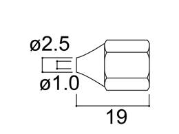 NOZZLE 1.0mm. A1088