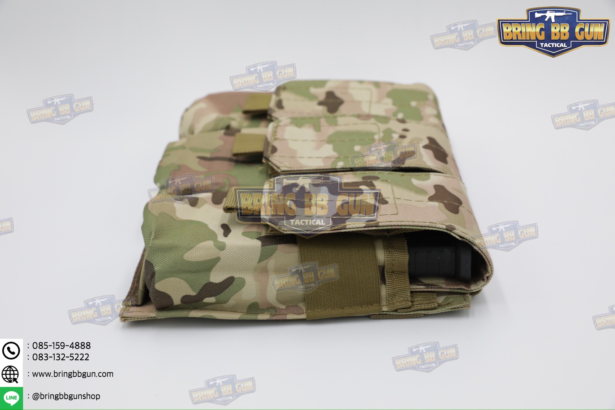 เพ้าแม็กกาซีนปืนยาวมีฝาปิด (แบบผ้า) รุ่น 3ช่อง