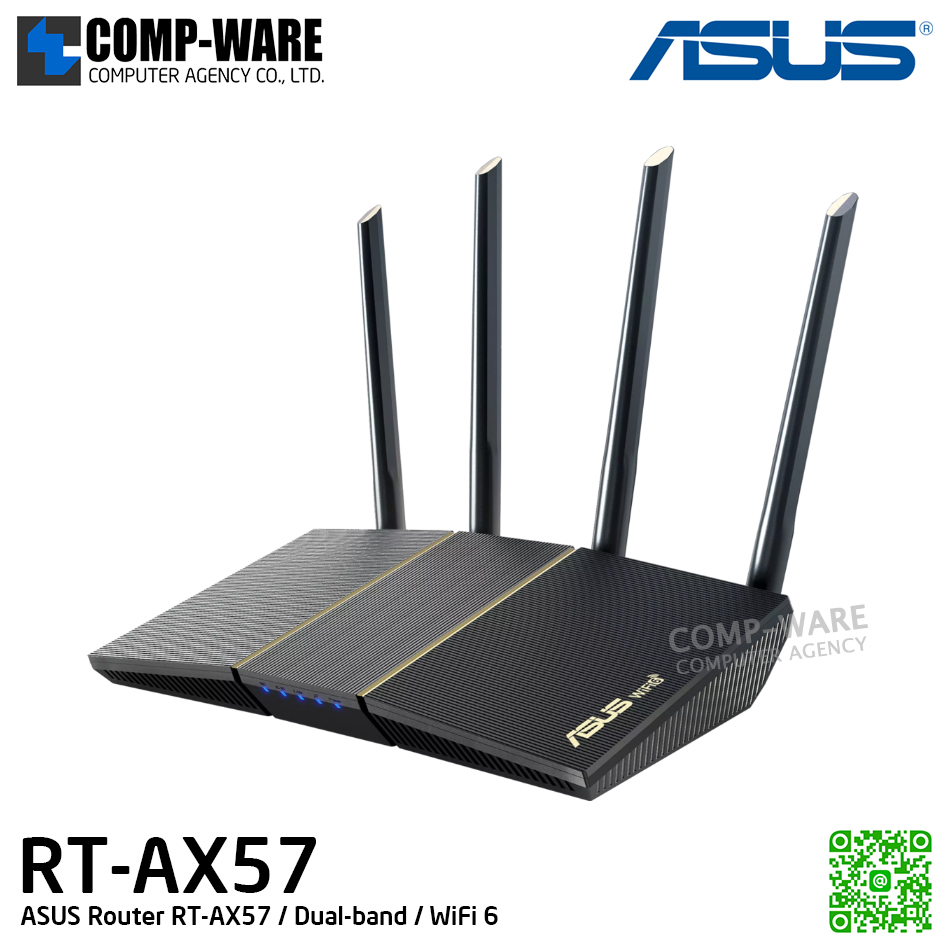 ASUS Router RT-AX57 / Dual-band / WiFi 6 - 3Y Warranty
