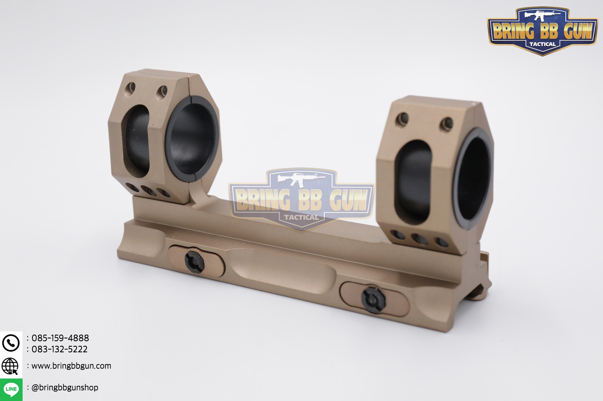 ขาจับกล้องคู่แบบปลดไว (ไซค์เล็ก) Scope AR Recon QD Mount ขาจับกล้องขนาดวง 25 และ 30mm. รุ่นปลดไว จับราง 20 mm.