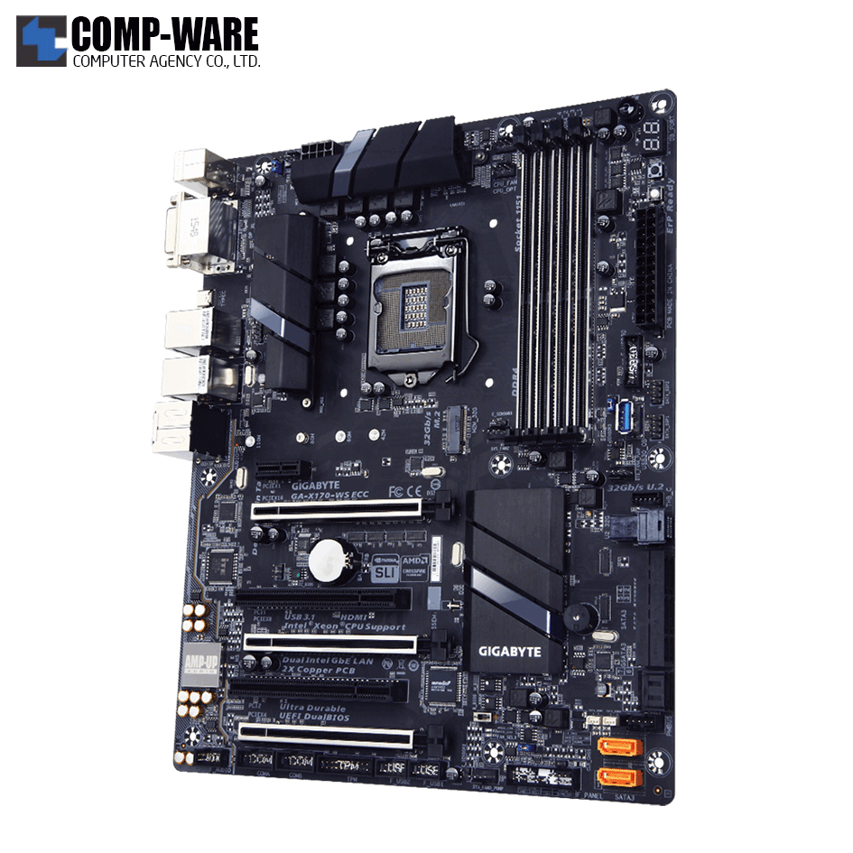 Gigabyte GA-X170-WS ECC Intel C236 Chipset ATX Motherboard