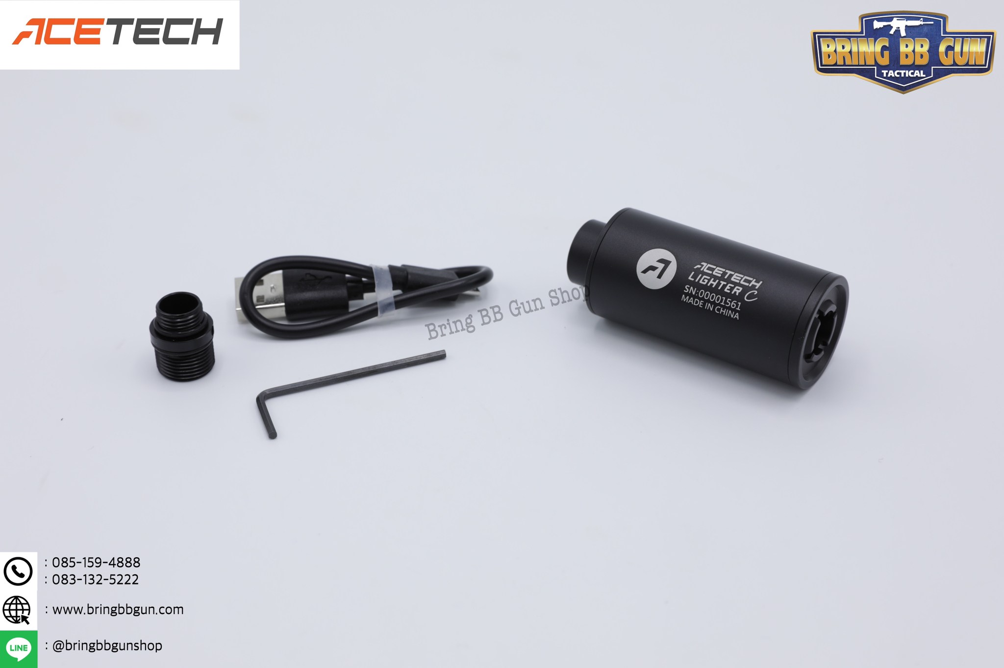 BB Tracer Unit ยี่ห้อ Acctech รุ่น LighterC (ที่เก็บเสียงสำหรับยิงลูกเรืองแสง)