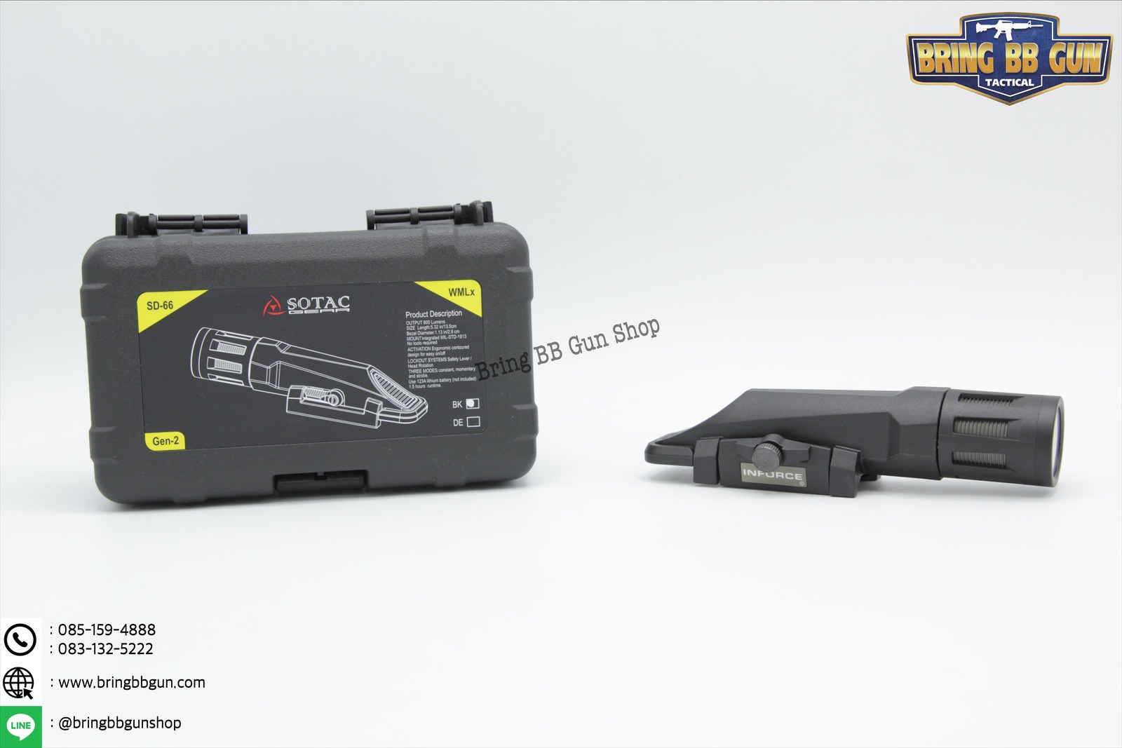 ไฟฉาย ยี้ห้อ Sotac รุ่น Inforce WML-X Gen2 (รุ่นยาว)
