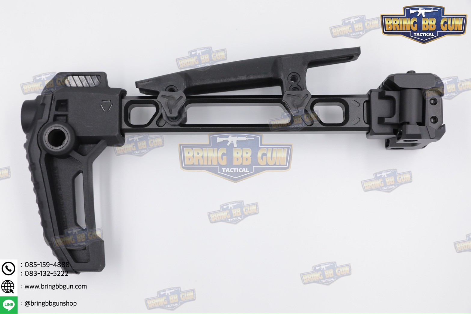 พานท้ายปืนแบบพับได้2ฝั่ง (Strike Dual Folding Adapter) รุ่น Strike FSA Dual Folder (The Strike Dual Folding Adapter) (Dual Folding Adapter) (Strike Hard,Strike Fast) (SI) (MCX) (MPX) (1913)