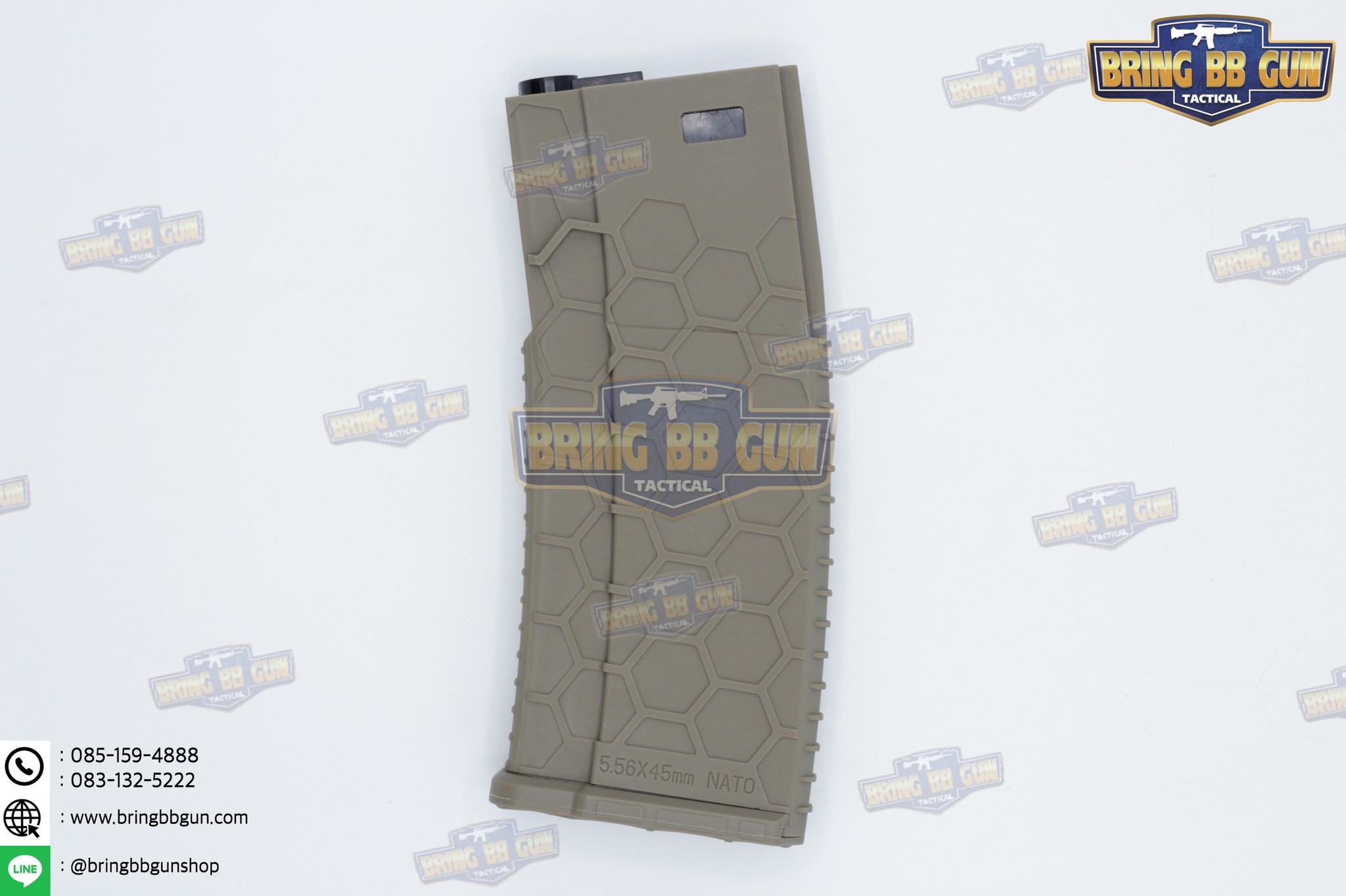 แม็กกาซีน M4 แบบstand(ไม่ต้องปั่น) ทรง Hex Mag (ทรง รังผึ้ง) (Hex Mag Mid-cap magazine)