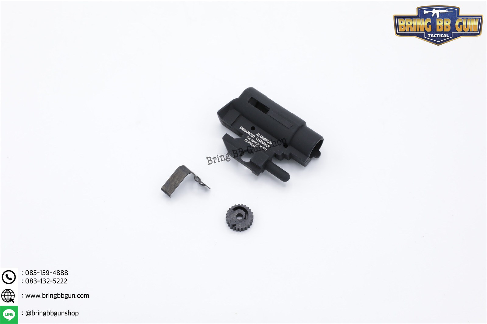 เรือนฮอปปืนสั้น (Guarder Hop Up Chamber) มี3รุ่นให้เลือก #รุ่นGlock (สำหรับปืน Glock 17/18c/34) #รุ่นM1911 (สำหรับปืน M1911) #รุ่นHi-capa (สำหรับปืน Hi-capa 4.3/5.1)