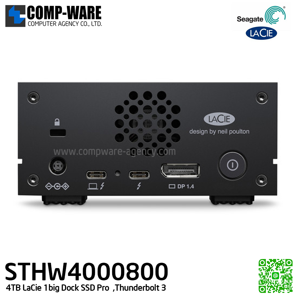 Seagate LaCie 4TB 1big Dock SSD Pro Thunderbolt 3 (STHW4000800) 5Years Warranty // สั่งซื้อขั้นต่ำ MOQ = 2 unit