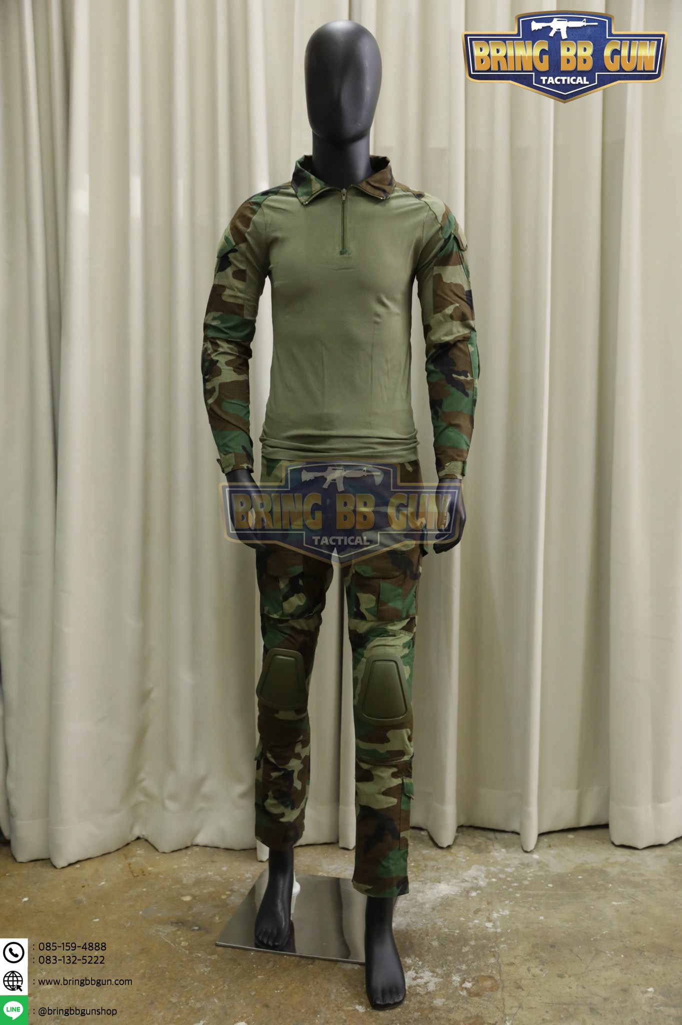 ชุดคอมแบทเชิ้ต Gen2 (Combat Frog Suit G2) (เสื้อ+กางเกง+สนับเข่า+สนับศอก)