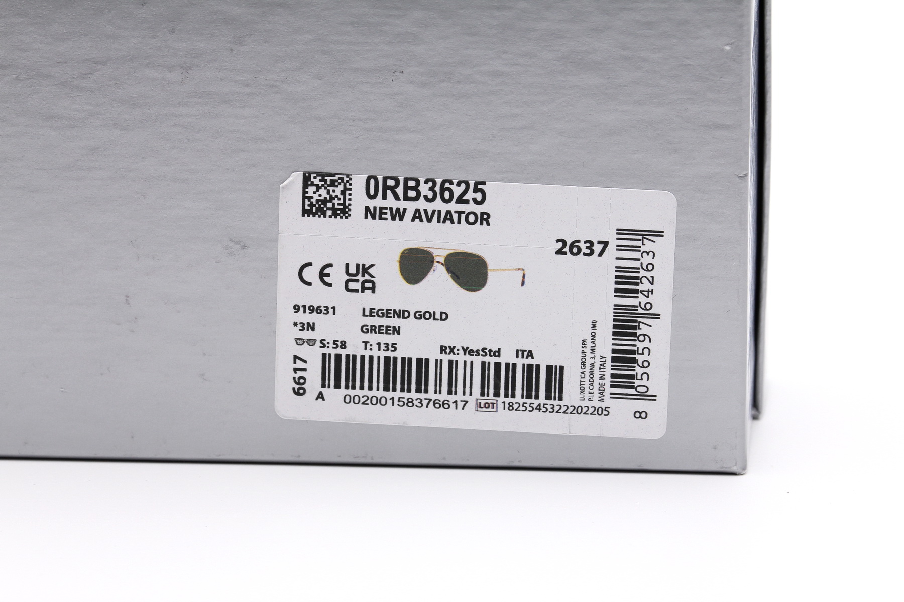 RayBan New Aviator RB3625 919631