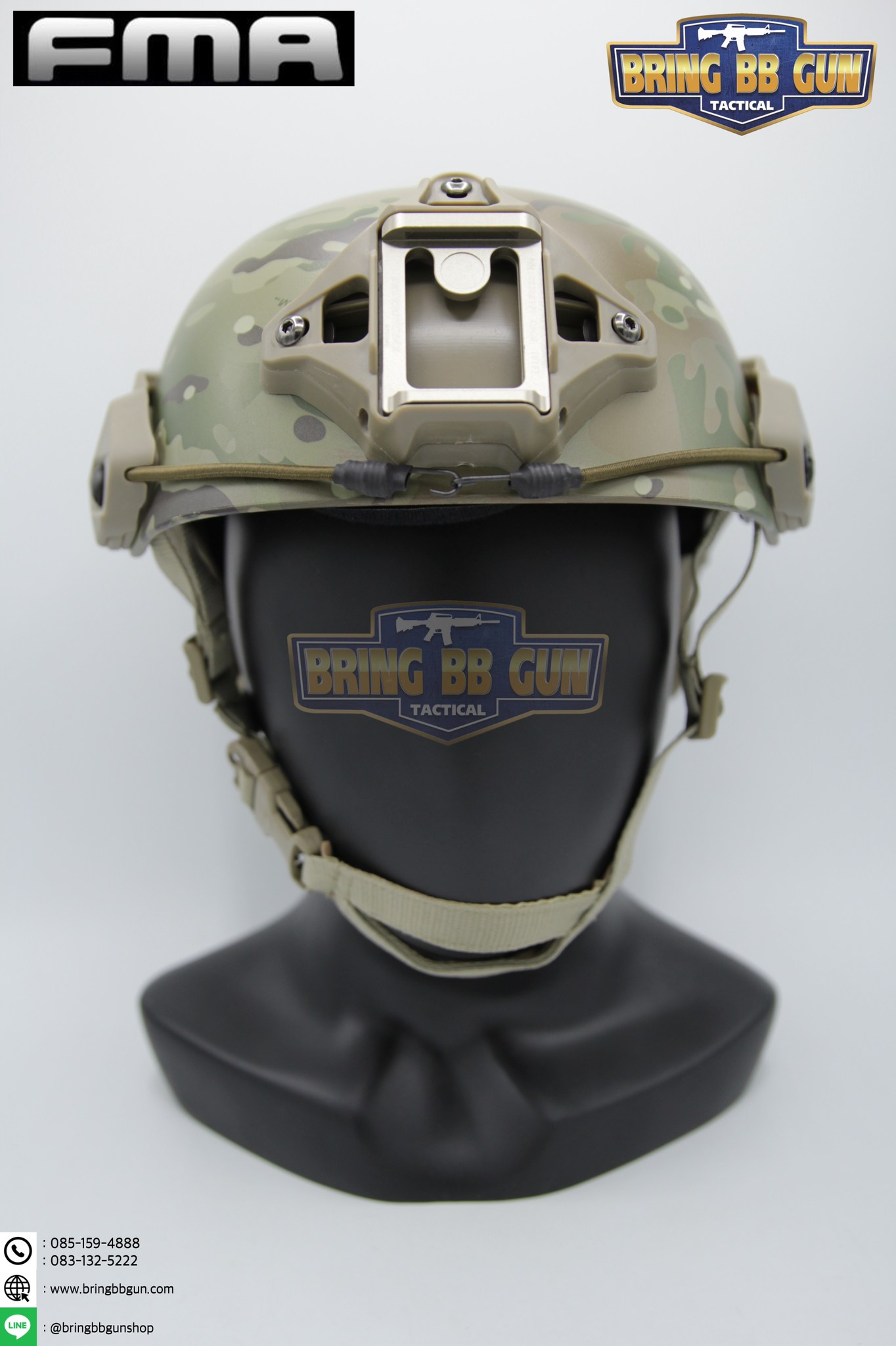 หัวหุ่น ยี่ห้อ FMA (Helmet Display Model) ขนาด : 15*25*30 cm. น้ำหนัก : 1.3 กิโลกรัม
