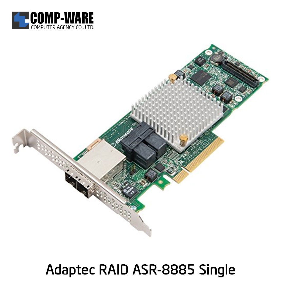 Microsemi Raid Controller 2277000-R (8-Port Internal, 8-Port External) PCIe ASR-8885 Single
