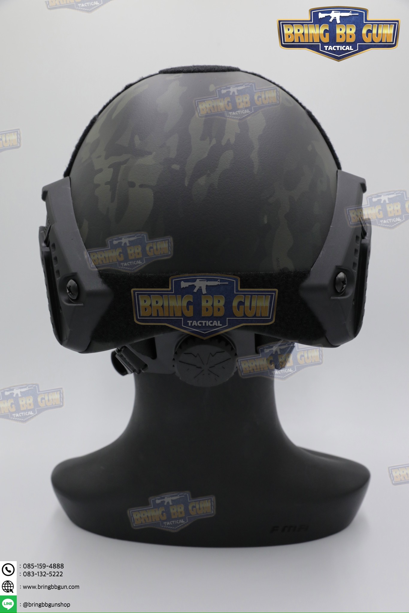 หมวก Fast ปรับท้ายทอยได้(หมวกฟาส) (Fast Helmet MH type) รุ่น Upgrade Version No holes ปรับรัดท้ายทอย