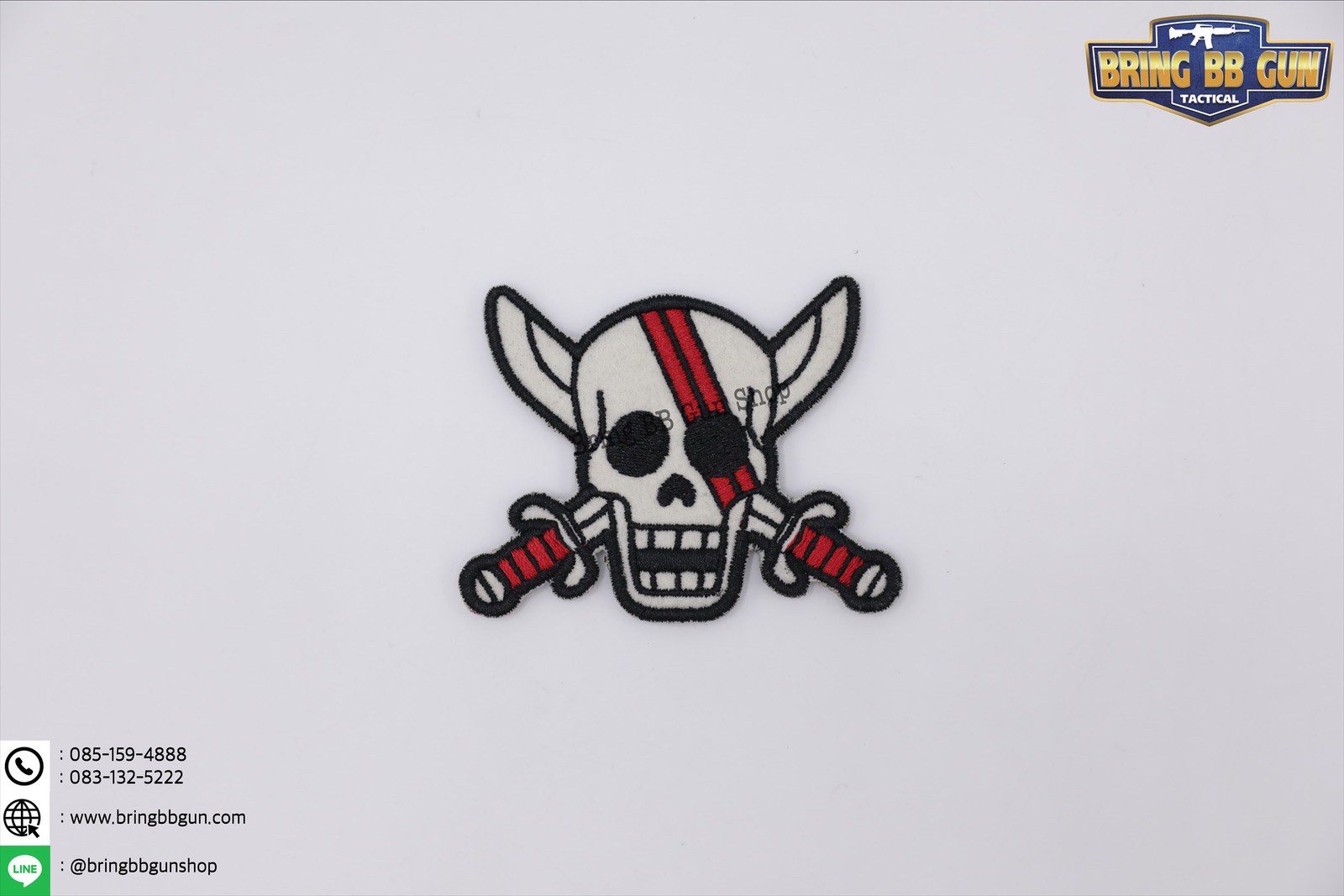 Patches (ด้านหลังมีตีนตุ๊กแก) ลาย หัวกระโหลก