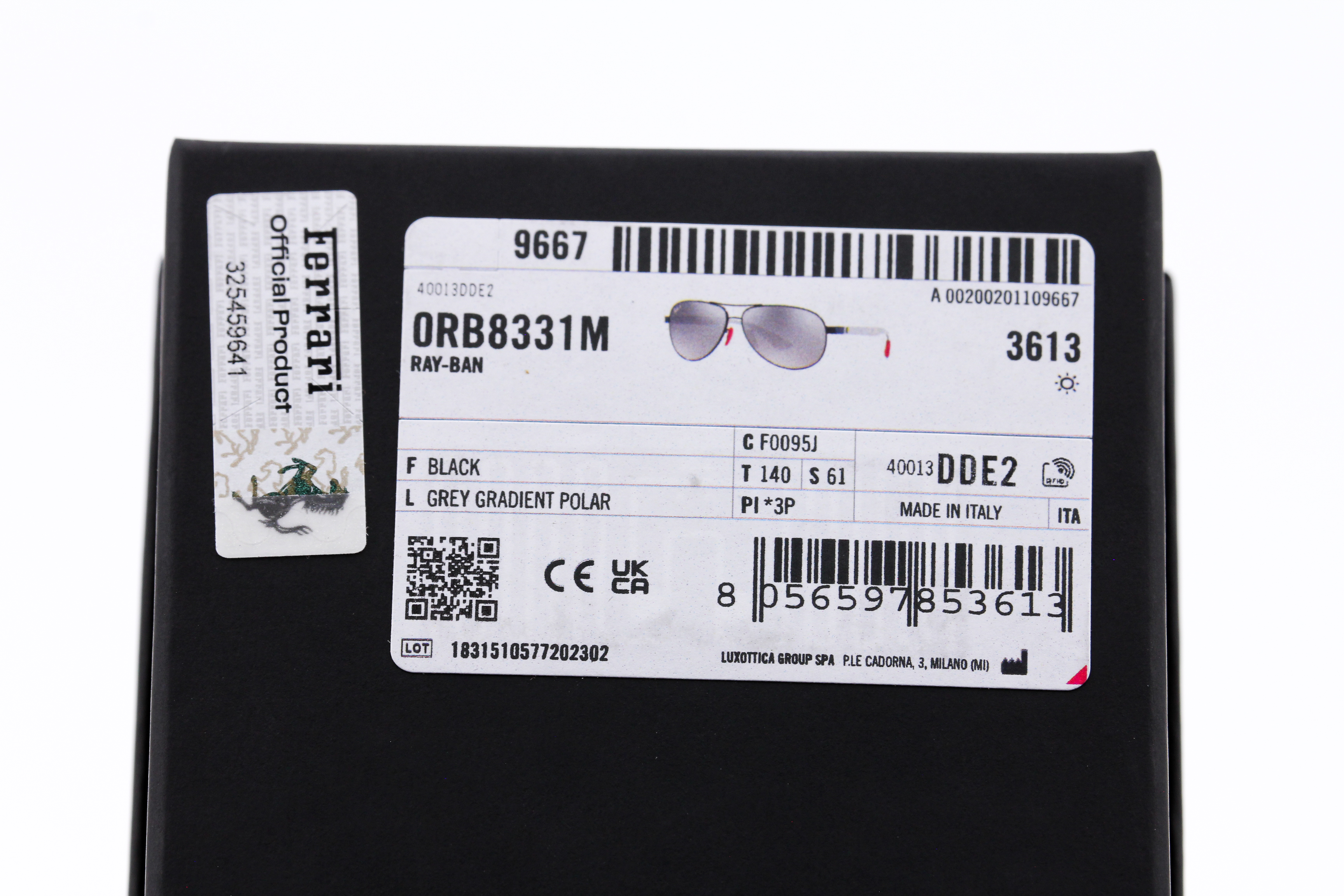 RayBan Ferrari Collection RB8331M F0095J Polarized Lens