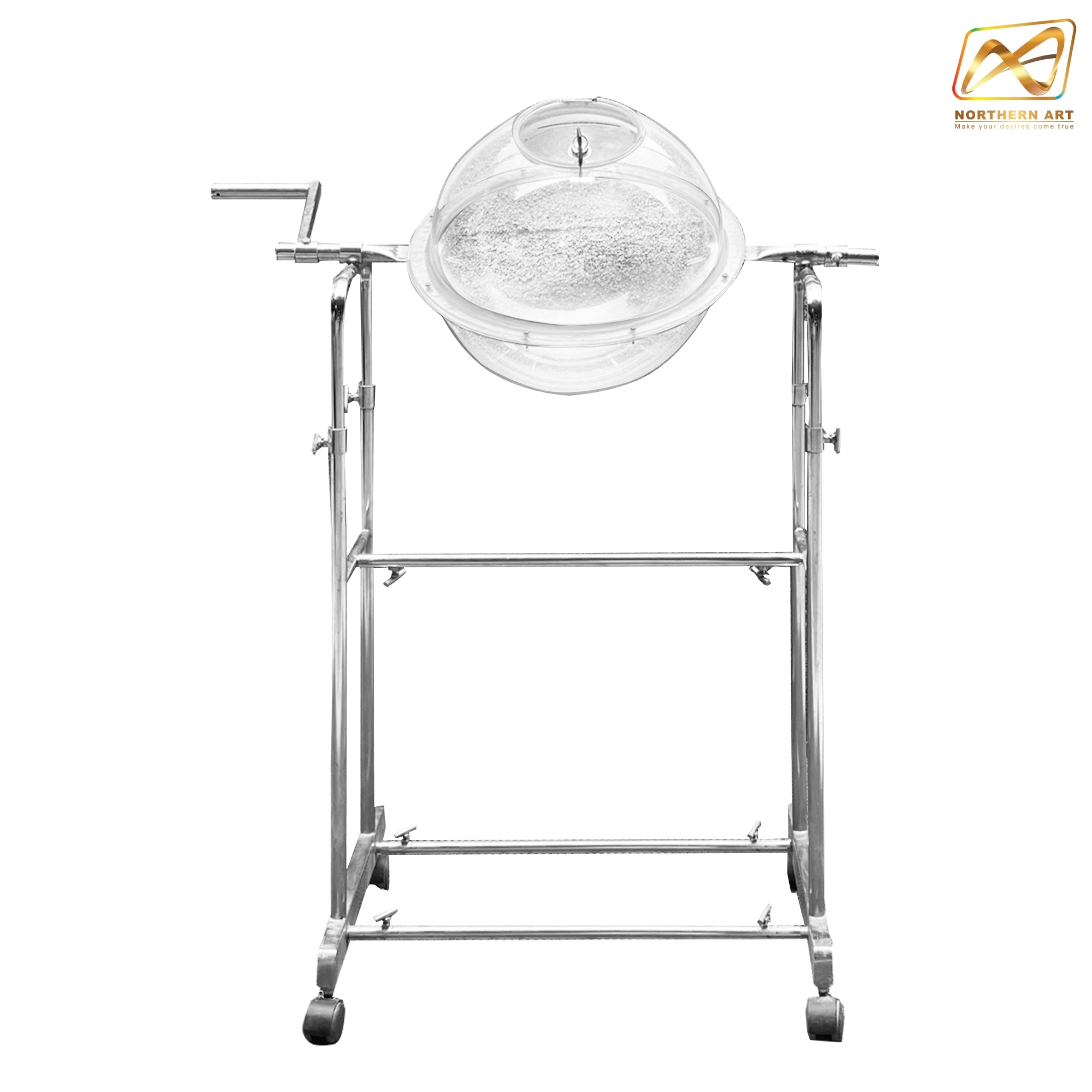 เช่าโดมอะคริลิค จับรางวัล หมุนได้360 องศา พร้อมช่องเปิด มีฝาปิดช่องและกุญแจล็อค