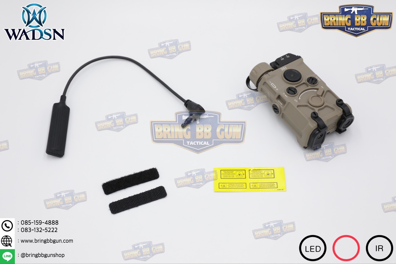 กล่อง Eo-tech OGL ยี่ห้อ WADSN รุ่น พลาสติก (เลเซอร์ชี้เป้าสีแดง) (OGL) (EOTECH OGL) (ON-GUN-LASER)