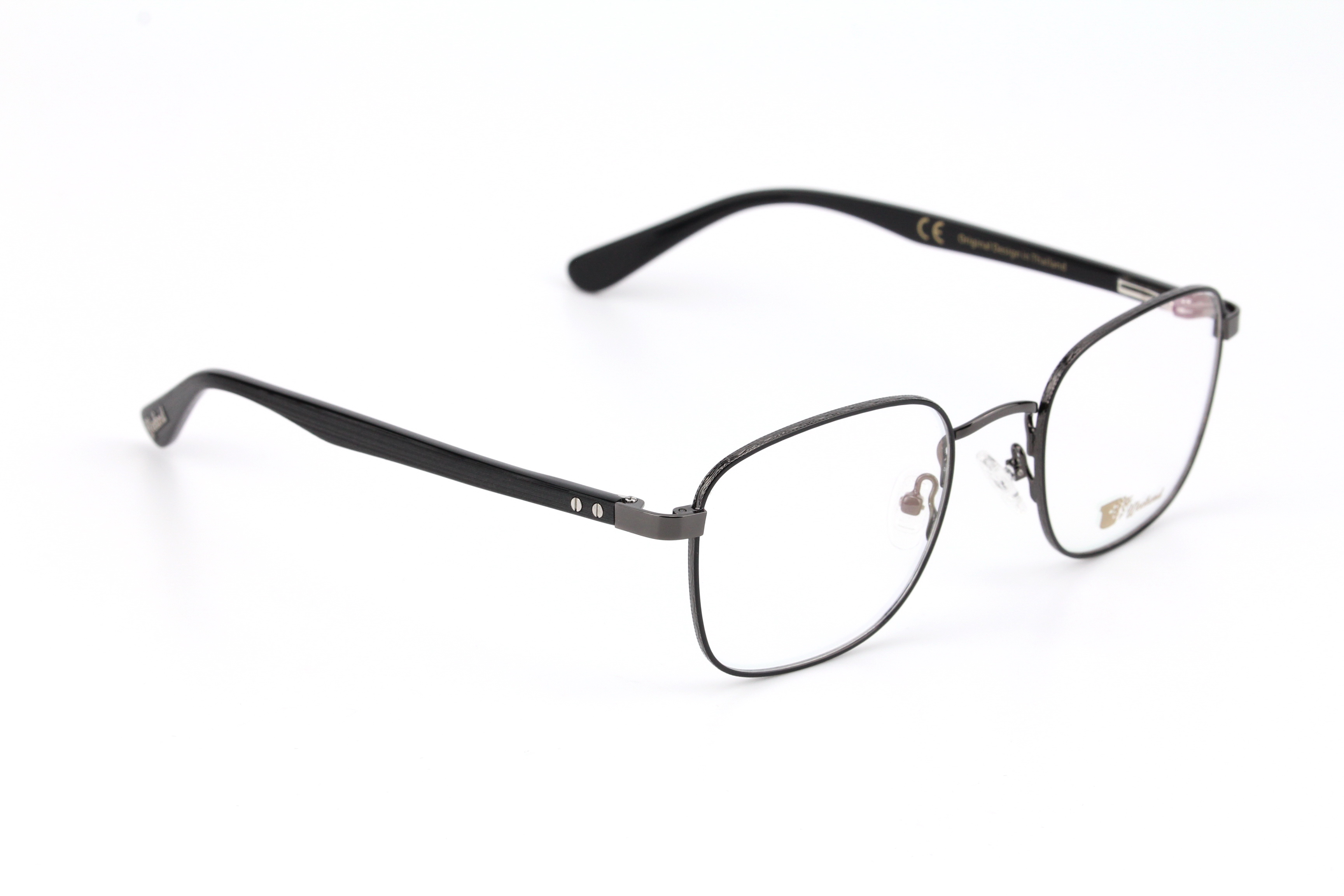 กรอบแว่นสายตาพร้อมคลิปกันแดด Weekend Square Gunmetal