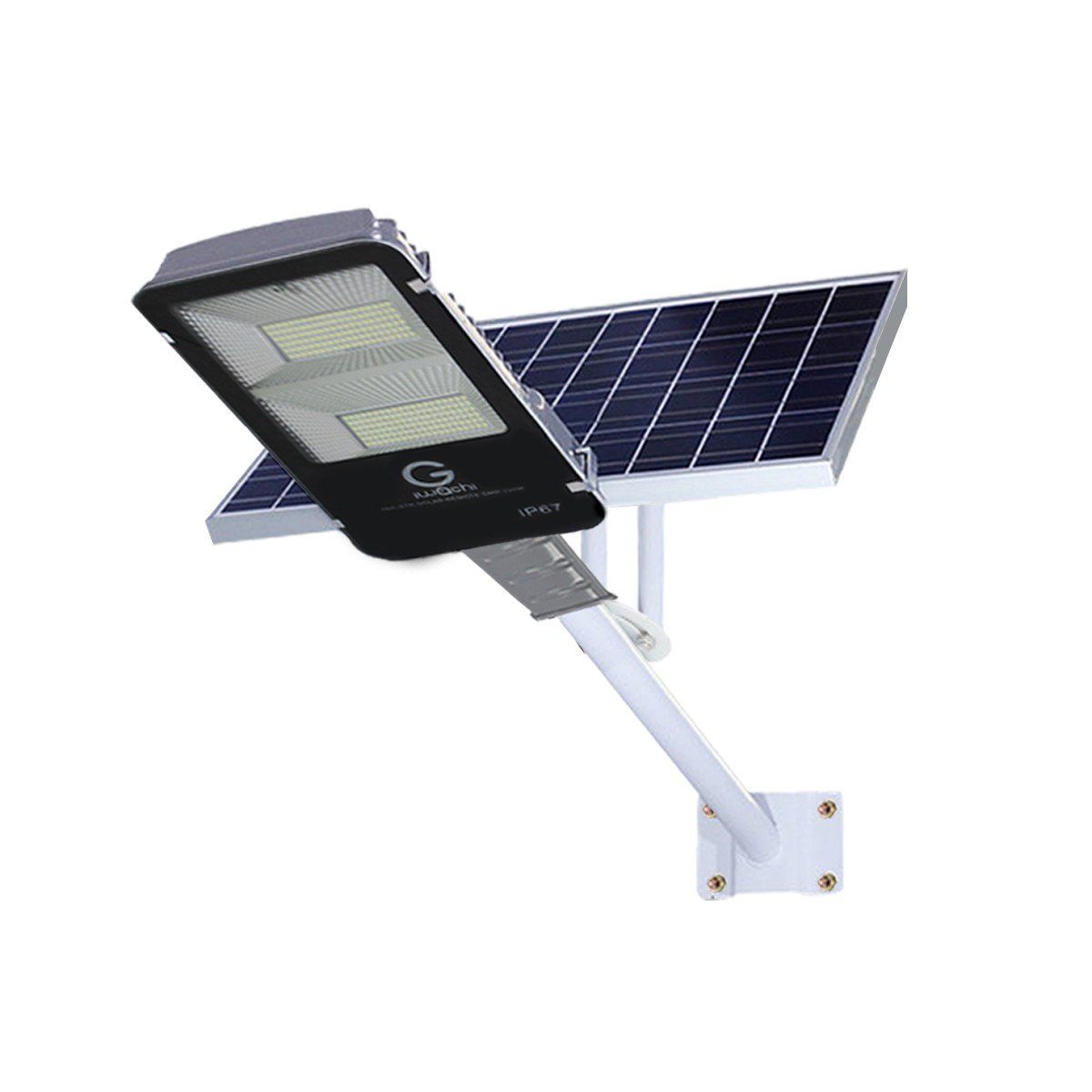 IWC-STR-SOLAR+LEG+REMOTE-200W-WH โคมไฟถนน โซล่าเซลล์ พร้อมรีโมท