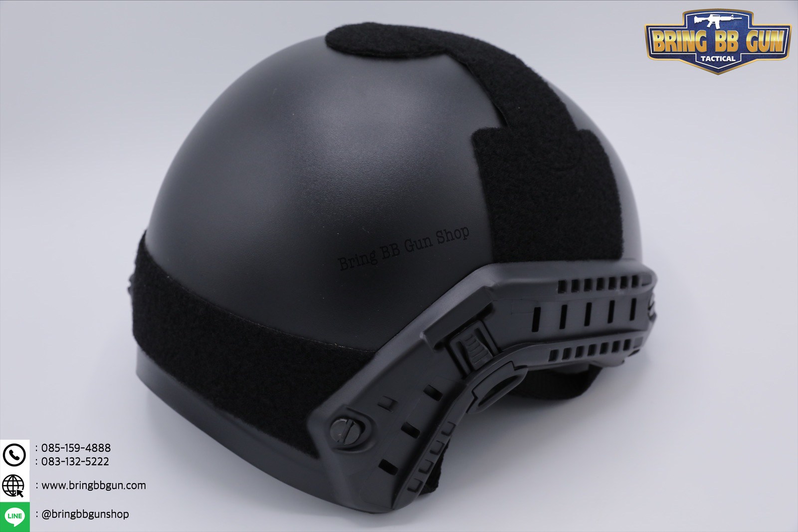 หมวกฟาสทรงเต็มใบ (Fast Helmet MH type) ยี่ห้อ Emerson รุ่น เลนส์กระจกทรงMH