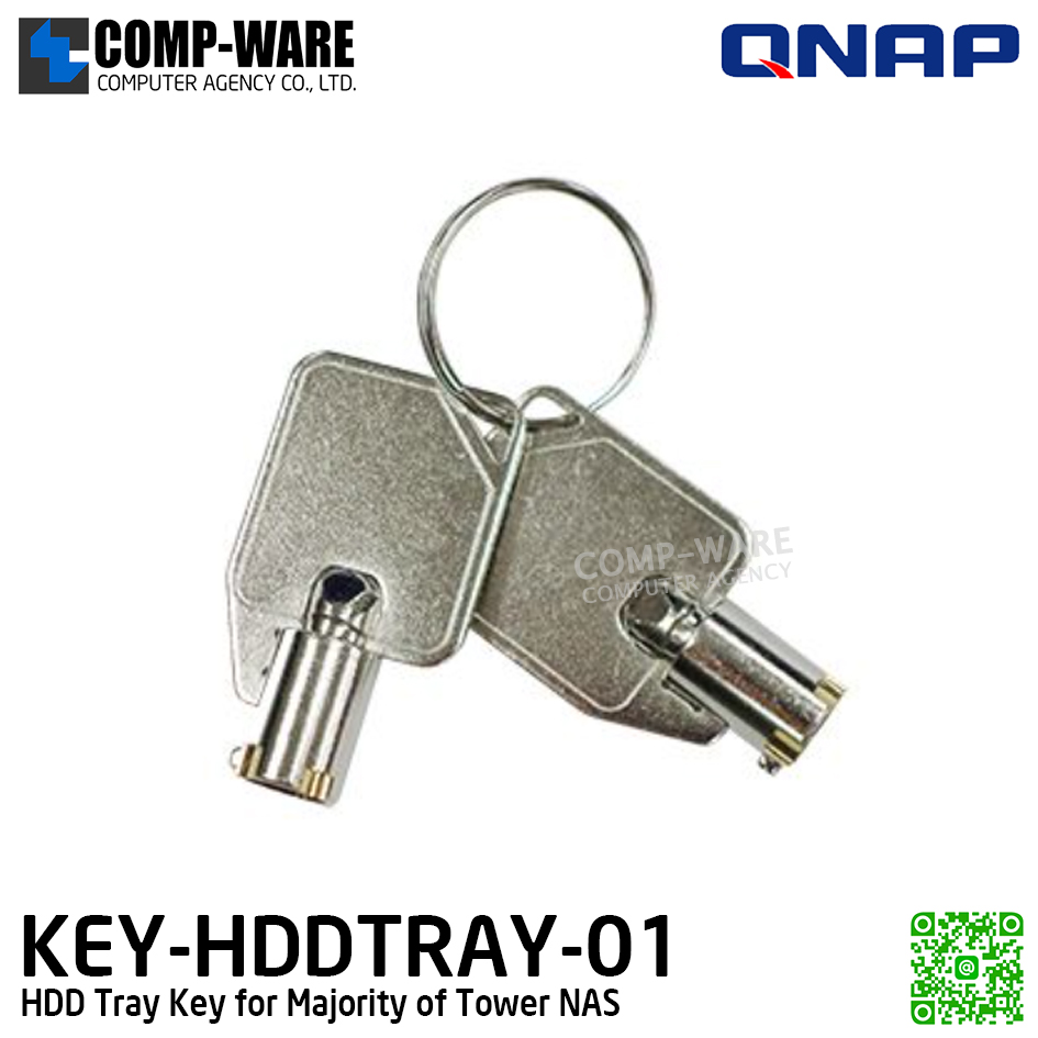 QNAP KEY-HDDTRAY-01 HDD Tray Key for Majority of Tower NAS (1Year Warranty) - Spare Part
