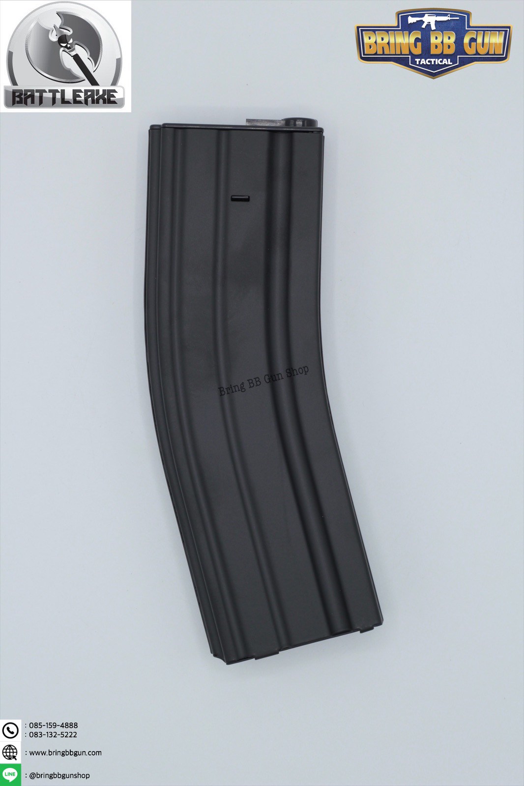 แม็กกาซีน M4 แบบปั่น ทรง เดิม(เหล็ก) รุ่น 500 นัด(รุ่นยาว) (M4 Hi-cap magazine)