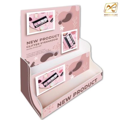 ชั้นวางสินค้าตั้งโต๊ะ TB06 พร้อมชั้นวาง 2 ชั้น ขนาด(W)35 x (D)15 x (H)36 ซม. วัสดุพลาสวูดหนา 5 มม. พร้อมงานพิมพ์สติ๊กเกอร์ ( สั่งขั้นต่ำ 5 ชิ้น)
