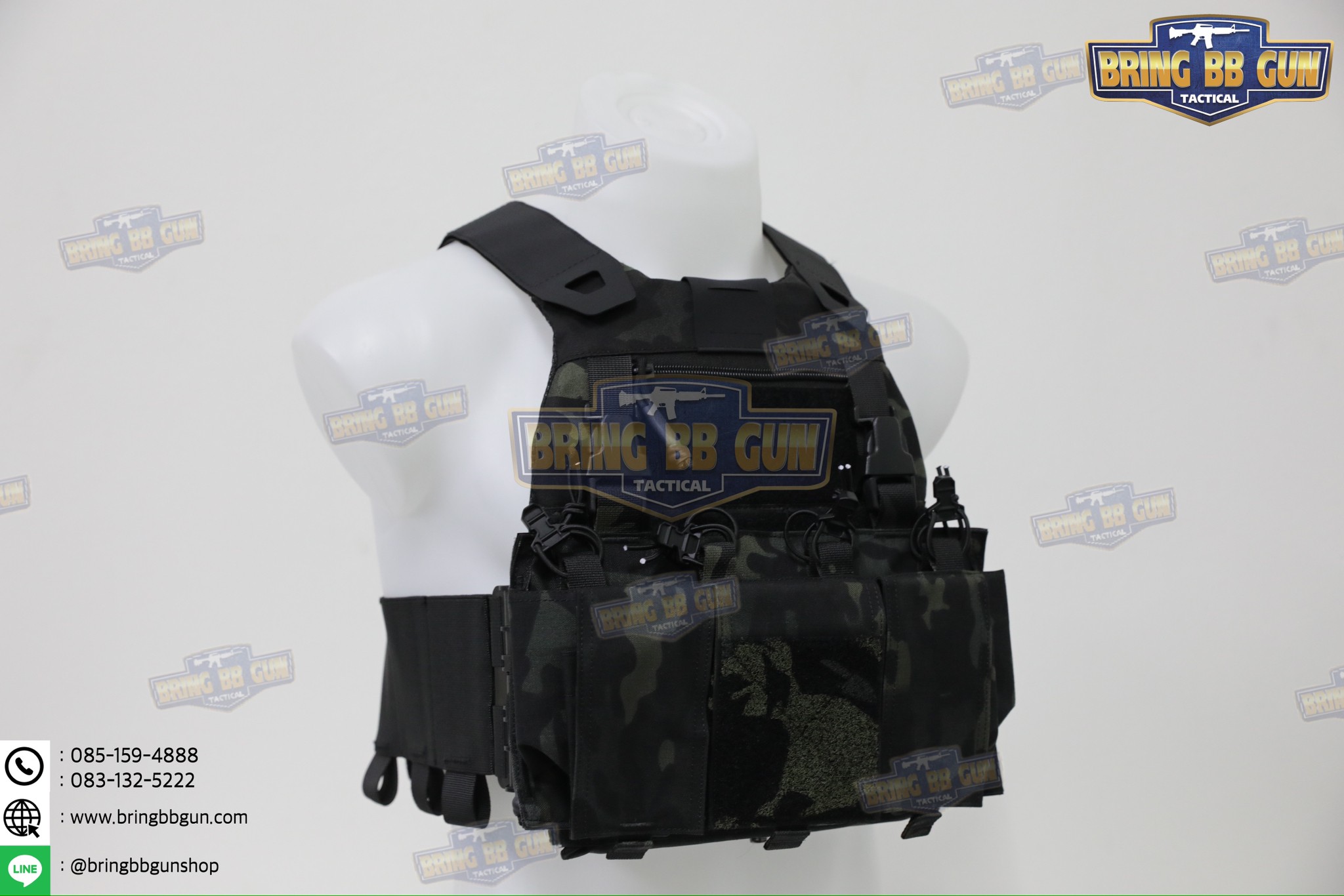 เสื้อเวส FCSK 2.1 (เสื้อเวส FCSK 2.0 + เพ้าแม็กกาซีน4ช่อง) (FCSK 2.1 Plate Carrier) (FCSK 2.0 + 5.56 Quadruple Mag Plate)