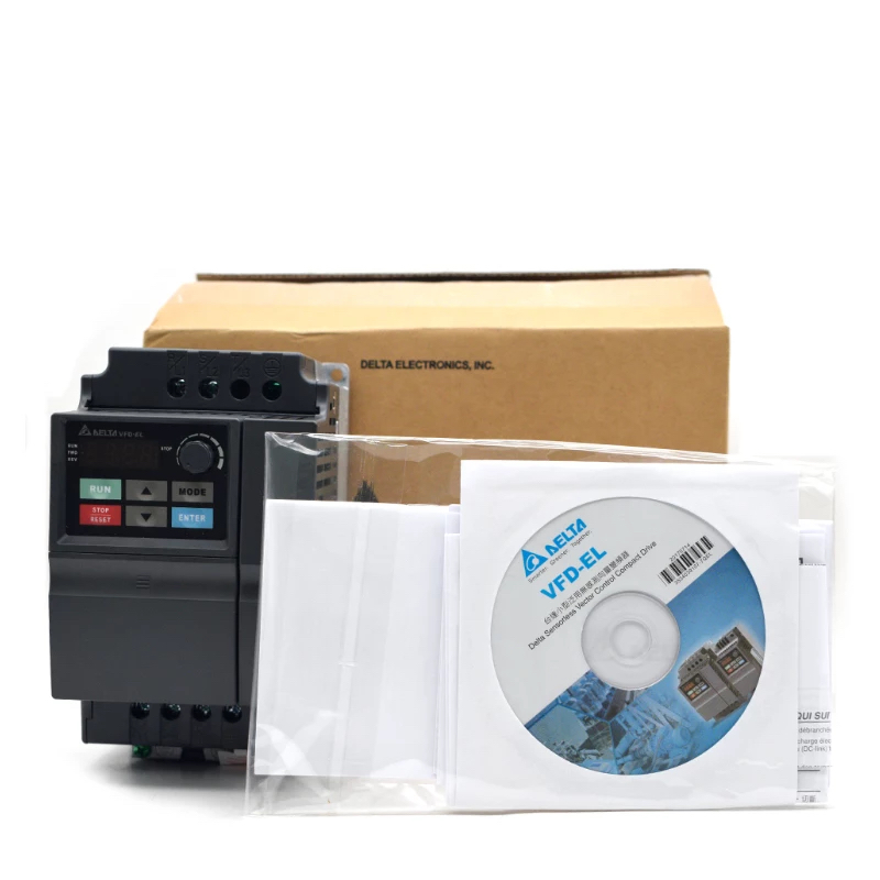 Delta Inverter VFD015EL21A 2HP 1.5kW Input 220V 1-Phase Output 220V 3-Phase