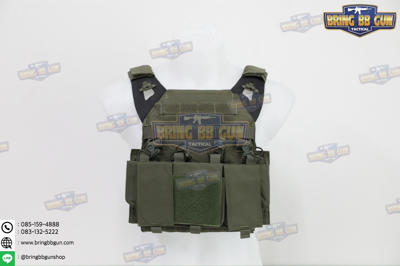 เสื้อเวส JPC 2.1 (เสื้อเวส JPC 2.0 + เพ้าแม็กกาซีน4ช่อง) (JPC 2.1 Plate Carrier) (JPC 2.0 + 5.56 Quadruple Mag Plate)