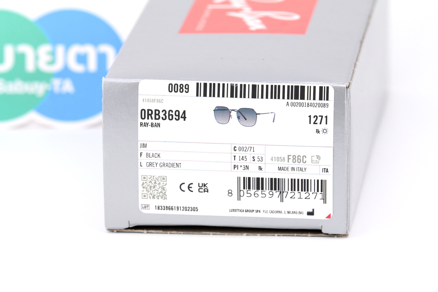 RayBan JIM RB3694 002/71