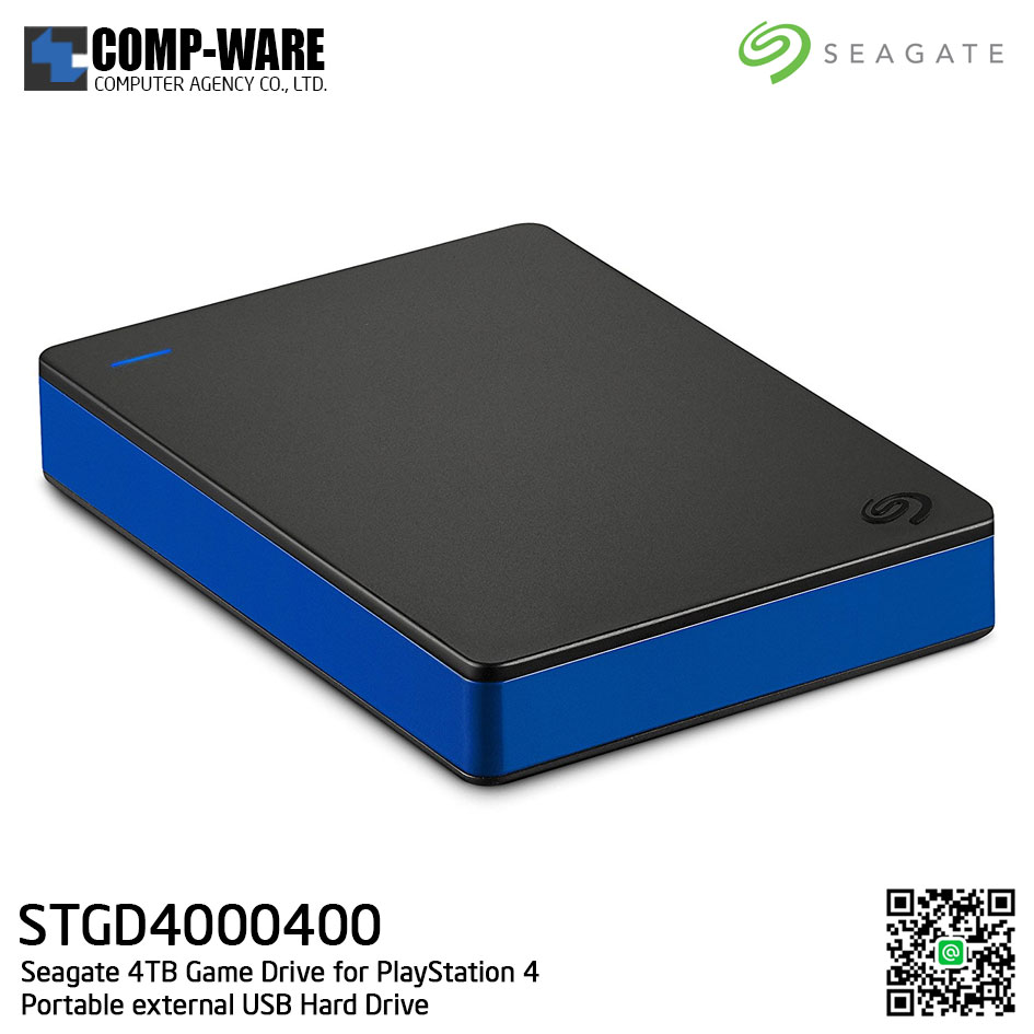 Seagate 4TB Game Drive for PlayStation 4 Portable External USB Hard Drive - STGD4000400