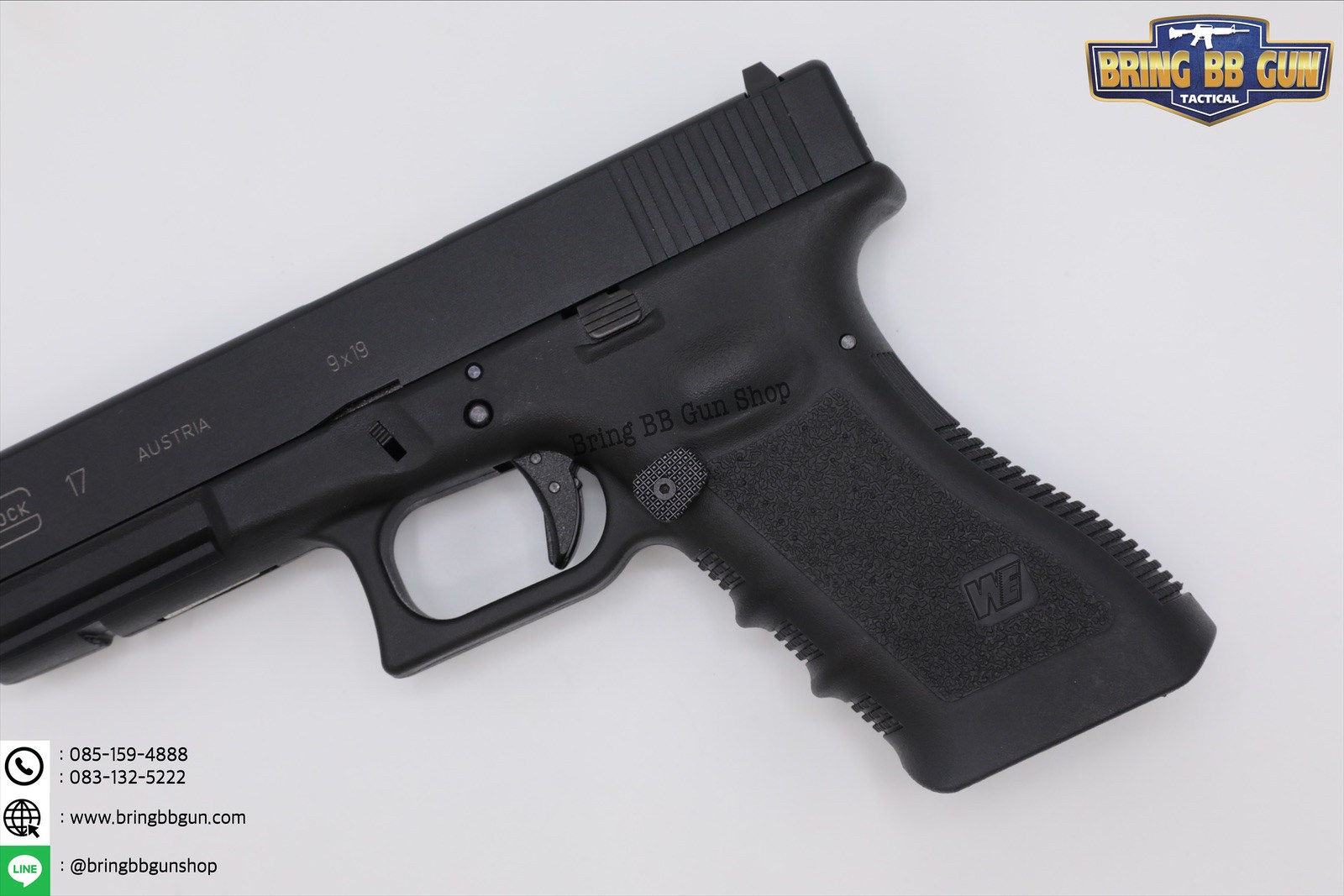 ปุ่มปลดแม็กกาซีน ปืนสั้นGlock งานอลูมิเนียม สำหรับปืนสั้น : Glock 17/18/19 (ยี่ห้อWE)