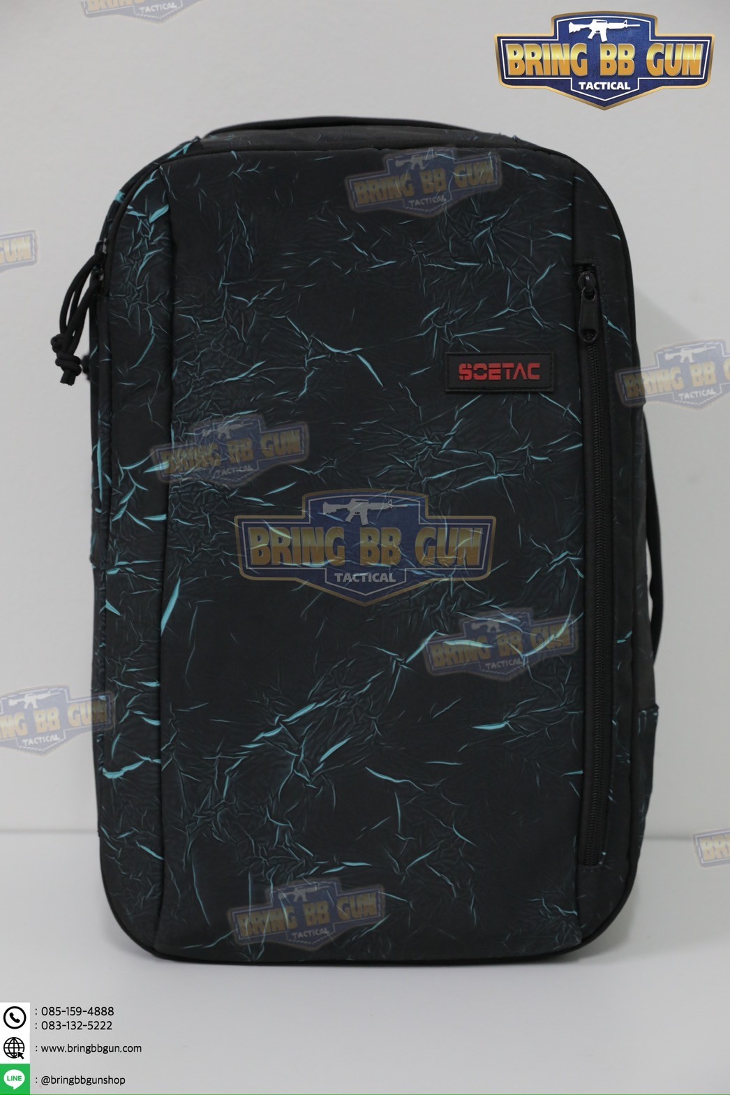 กระเป๋าเป้สะพายหลังอเนกประสงค์ สำหรับยิงปืน ยี่ห้อ Soetac (กระเป๋าสำหรับนักแข่งยิงปืน) (กระเป๋าเก็บอุปกรณ์ + ปืนสั้น) (Tactical Backpack Wargame Pack)